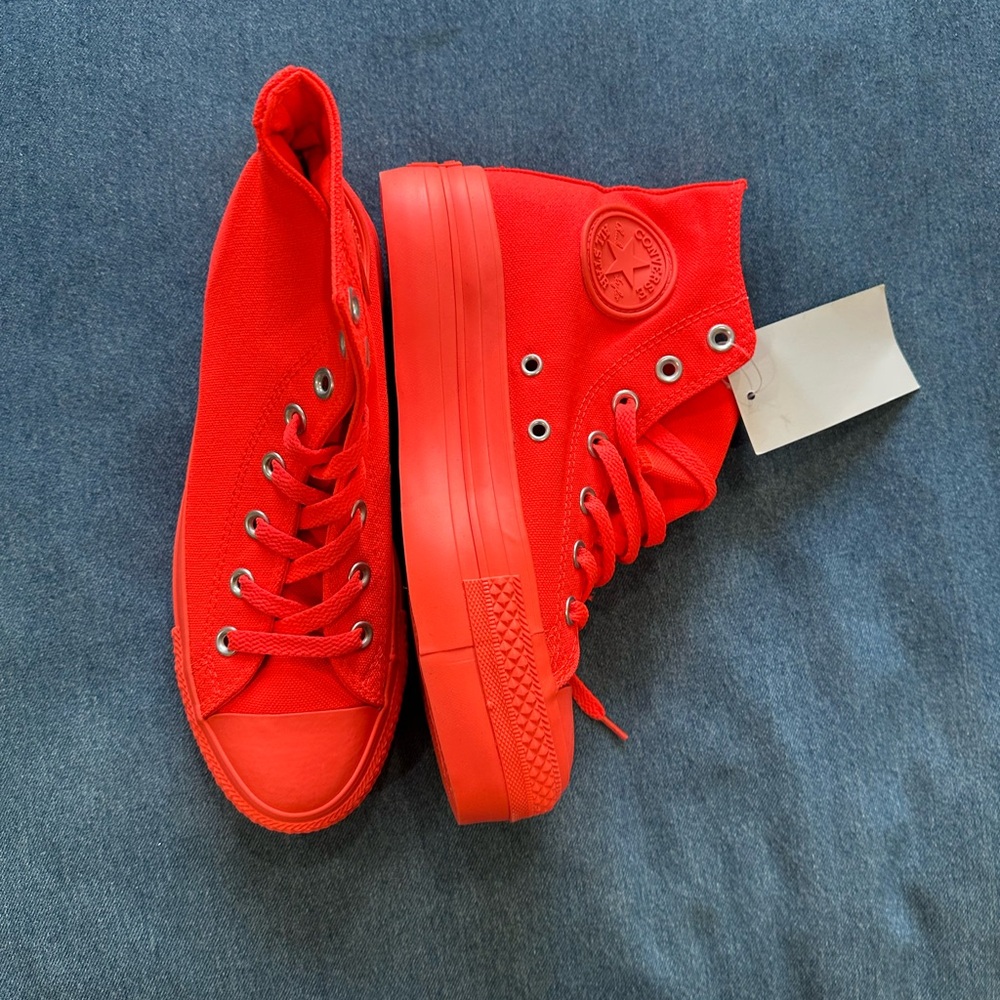 Converse All Star High Top Sneakers - Red